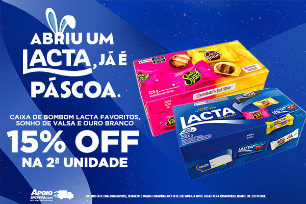 Caixa de Bombom Lacta Favoritos 29/3